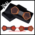 Luxus China Handmade Gravierte Herren Hochzeit Geschenk Box Holz Bowtie